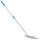 vidaXL M&acirc;ner de furcă telescopic, argintiu, oțel