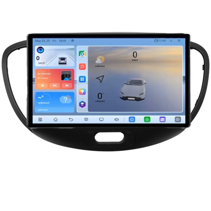 Navigatie Hyundai I10 2007-2013 Android ecran Qled 2K Octa core 8+128 KIT-i10-2007+EDT-E409V3 CarStore Technology