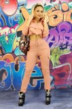 J731RR-5 Trening casual cu buzunare, mansete late si snur in talie