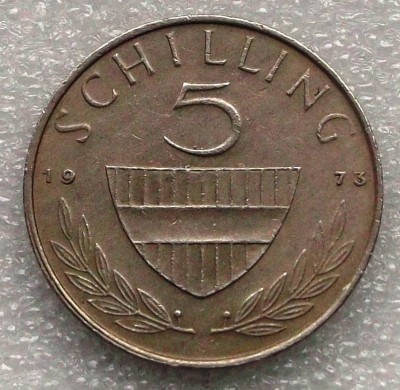 P3. AUSTRIA 5 SCHILLING 1973 ** foto