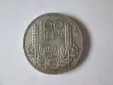 Rara! Bulgaria 100 Leva 1937 argint, Europa, Circulata