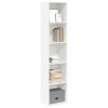Gossi biblioteca, alb, 40x30x189 cm, lemn prelucrat