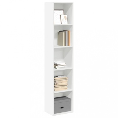 vidaXL Bibliotecă, alb, 40x30x189 cm, lemn prelucrat 857885 foto