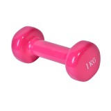 Gantera pentru antrenament Fitness, 1 kg, Roz, ATU-081204, Oem