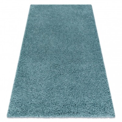 Covor SOFFI shaggy 5cm albastru, 60x200 cm foto