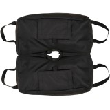Outsunny Set 2 Baze pentru Umbrelă cu Sac Re&icirc;ncărcabil cu 50 kg de Nisip, M&acirc;nere și Lopată, 50x25x18 cm, Negru | Aosom Romania