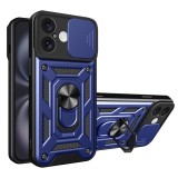 Husa iPhone 16 protectie camera Techsuit CamShield Series, albastru