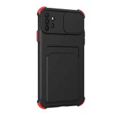 Husa antyspy lens compatibila cu samsung galaxy a33 5g, card slot365, antisoc armor, htpmag, black