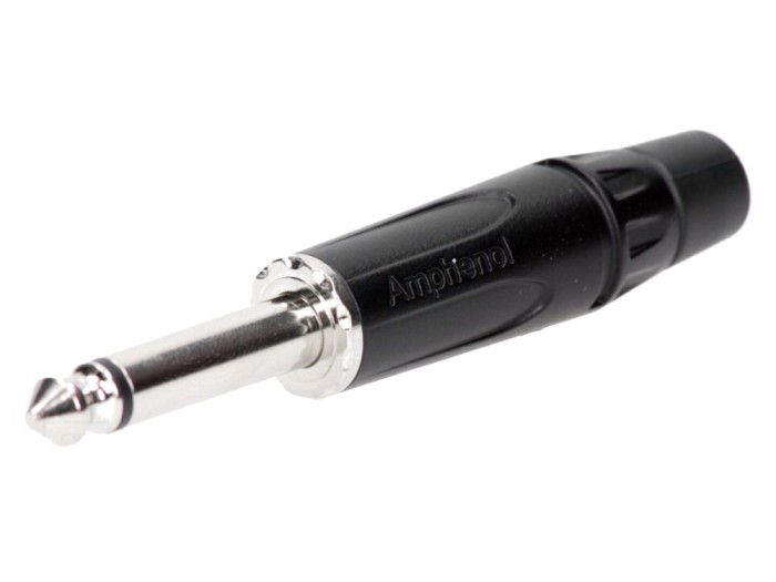 Conector Jack 6,3mm Mono, aurit