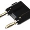 Conector Banană Negru 4mm 15A 5kV