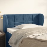 VidaXL Tăblie pat cu aripioare albastru &icirc;nchis 83x23x78/88 cm catifea 3117178