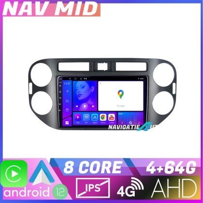 Navigatie VW TIGUAN 2006 2016 KIT 489 EDOTEC-LITE Android Ecran 720P Octa Core 4 64 Carplay CarStore Technology