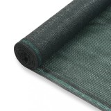 VidaXL Plasă teren de tenis, verde, 2x25 m, HDPE