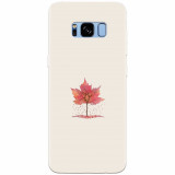 Husa silicon pentru Samsung S8 Plus, Autumn Tree Leaf Shape Illustration