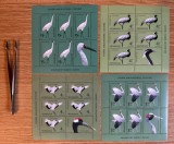 Pasari migratoare, cocori, minicola de 5 timbre si o vinieta, 2018 LP 2177D