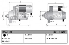 Electromotor (12V, 1,1kW) foto