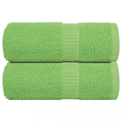 vidaXL Prosoape pentru oaspeți 2 buc Verde măr 360 g/m&amp;sup2; 100% bumbac 137019 foto