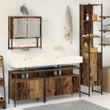 Cumpara ieftin Set de mobilier pentru baie 4 buc. Lemn Vechi Lemn prelucrat