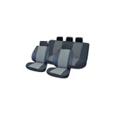 Set Huse Scaun Auto Universale Autohelix MSA Light Gri, Material Textil, Set Complet Fata Spate cu 5 Tetiere