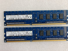 Memorie RAM desktop SK Hynix 1x 4GB DDR3-1600 UDIMM PC3L-12800U Single Rank foto