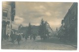 5755 - CAMPULUNG, Arges, Shopping Street, Market, Romania - old postcard, real Photo - used - 1932