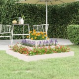 VidaXL Jardinieră, alb, 80x80x27 cm, lemn masiv de pin