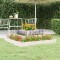 Gossi jardiniera, alb, 80x80x27 cm, lemn masiv de pin