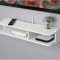 Suport pentru router si alte accesorii, cu 2 compartimente, 20A 50 cm, alb