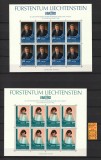 Timbre Liechtenstein, 1982 | 2x Bloc 8 valori - Expo LIBA &#039;82 | MNH - Monarhie, Monaco, Regi, Nestampilat