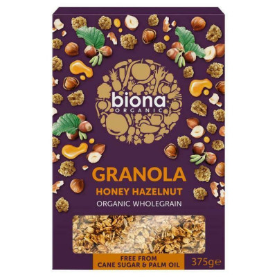 Granola cu miere si alune de padure bio 375g Biona foto