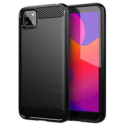 Husa TPU Forcell Carbon pentru Huawei Y5p, Neagra foto