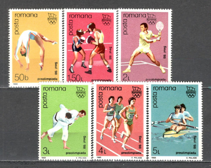 Romania.1988 Olimpiada de vara SEUL ZR.823