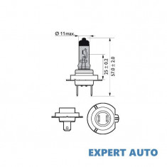 Bec far h7 55w 12v white vision ultra (blister) philips UNIVERSAL Universal #6