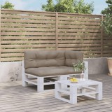 vidaXL Perne de paleți, 3 buc., gri taupe, material textil 3217128