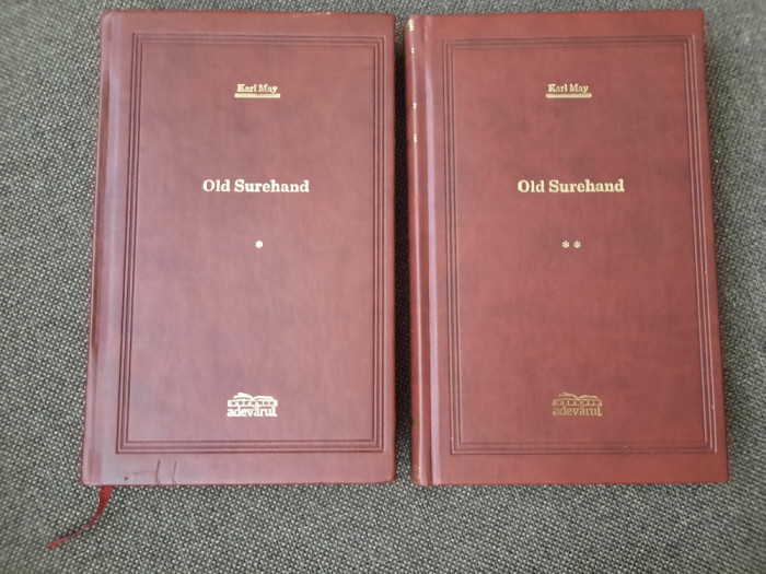 OLD SUREHAND-KARL MAY 2 VOLUME EDITIE DE LUX ADEVARUL