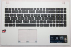 PALMREST CU TASTATURA LAPTOP ASUS FARA ILUMINARE ALB X550VX foto