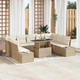 Cumpara ieftin Set de canapele pentru grădină 10 pcs Bej Rattan poli