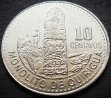 Moneda exotica 10 CENTAVOS - GUATEMALA, anul 2014 * cod 833 = A.UNC