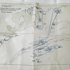 Harta. Schita nr.7, 1916, primul razboi mondial, detalii in descriere