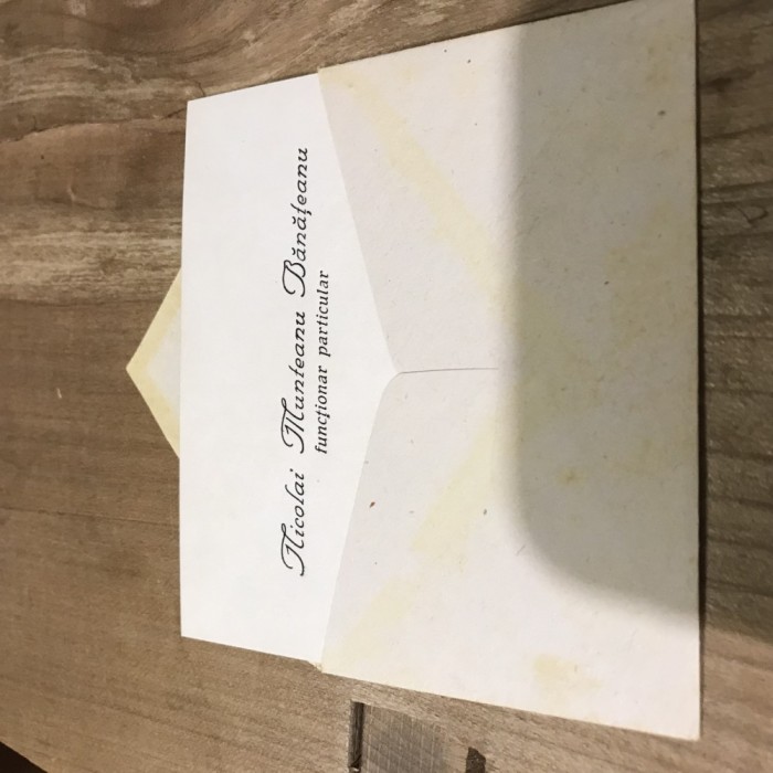 OBCT1 Carte de vizita miniatura interbelica