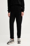 Dkny pantaloni de trening din bumbac culoarea negru, uni, DP5P3707