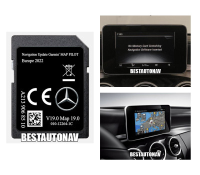 Card navigatie Garmin Mercedes-Benz C-Class W205 E W213 GLC V Europa V19 2022 foto