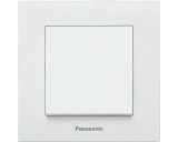 Intrerupator simplu Panasonic Karre Plus, alb, rama inclusa, WKTC00012WH-EU2