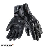 Manusi barbati pentru scuter - motocicleta racing iarna Seventy model SD-R11 &ndash; WinterTex &ndash; negru Negru S (7 cm)