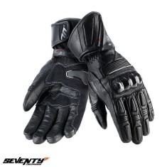 Manusi barbati pentru scuter - motocicleta racing iarna Seventy model SD-R11 &ndash; WinterTex &ndash; negru Negru XXL (11 cm)