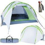 Cort turistic pentru camping,impermeabil,3-4 persoane,320x200x140 cm - Multicolor, Iso