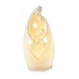 Figurina Nasterea Domnului portelan alb led 6x6x12.5