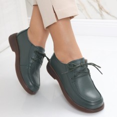 Pantofi dama casual Verzi din Piele Naturala Esana, 37