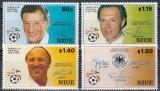 Niue 1990 - Cupa Mondială de fotbal - Italia - Căpitanii naționalei germane, MNH, Nestampilat