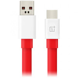 Cablu Date si Incarcare USB la USB Type-C OnePlus 2 / 3 / 3T / 5 / 5T / 6 / 6T, Warp Charge 30, 1 m, Rosu